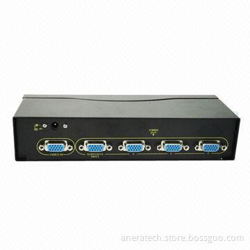 VGA Splitter, 1 x 4, 600MHz, Metal Case